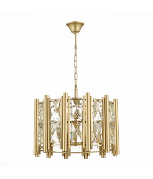 SL1623.203.06 Люстра подвесная ST-Luce шампань/шампань, прозрачный E14 6*40W CORSIA-foto2