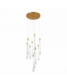 SL6103.203.09 Светильник подвесной ST-Luce Золотистый/Прозрачный LED 9*3W 4000K Faenza-foto2