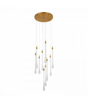 SL6103.203.09 Светильник подвесной ST-Luce Золотистый/Прозрачный LED 9*3W 4000K Faenza-foto2