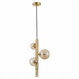 SL1509.203.04 Светильник подвесной ST-Luce Золотистый/Коньячный G9 4*5W CIELO-foto2