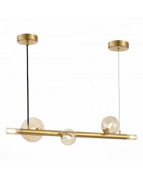 SL1509.203.05 Светильник подвесной ST-Luce Золотистый/Коньячный G9 5*5W CIELO-foto3