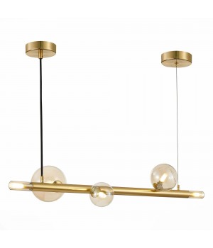 SL1509.203.05 Светильник подвесной ST-Luce Золотистый/Коньячный G9 5*5W CIELO-foto3