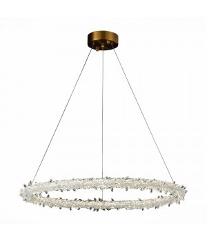 SL6105.213.01 Люстра подвесная ST-Luce Золотистый/Прозрачный LED 1*73W 3000 - 6500K Lucchero-foto4