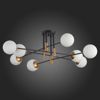 SL1203.402.08 Люстра потолочная ST-Luce Бронза,Черный/Белый E27 8*40W LIMANO-foto4