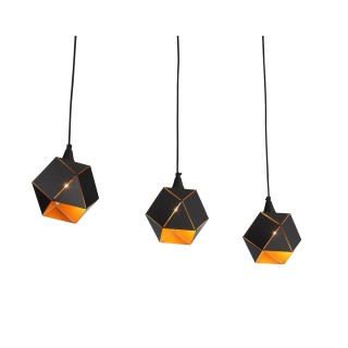 SL258.403.03 Люстра подвесная ST-Luce Черный/Черный, Золото E14 3*40W ENIGMA-foto2