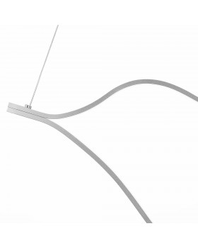 SL6106.103.65 Светильник подвесной ST-Luce Никель/Белый LED 1*65W 4000K Cortile-foto3