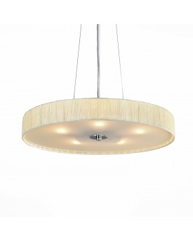 SL357.503.05 Светильник подвесной ST-Luce Хром/Слоновая Кость E27 5*40W RONDELLA