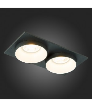 ST206.428.02 Св-к встр. Черный GU10 2*50W IP20 L175xW92xH38 220V Без ламп CHOMIA-foto9