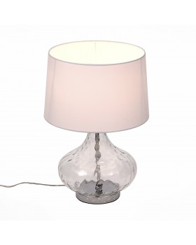 SL973.104.01 Прикроватная лампа ST-Luce Хром, Прозрачный/Белый E27 1*60W (из 2-х коробок) AMPOLLA-foto2