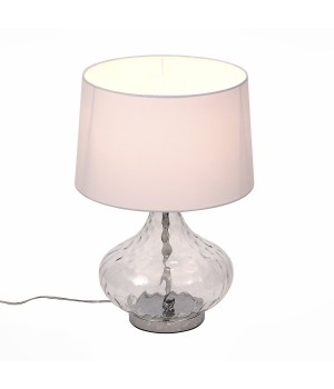 SL973.104.01 Прикроватная лампа ST-Luce Хром, Прозрачный/Белый E27 1*60W (из 2-х коробок) AMPOLLA-foto2