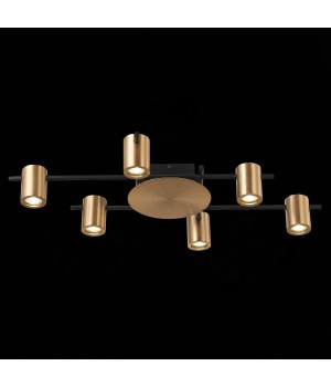 SL1207.402.06 Светильник потолочный ST-Luce Черный/Латунь GU10 6*7W VEROLI-foto4