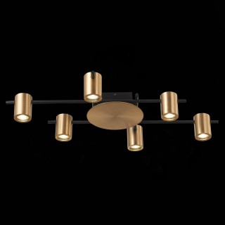 SL1207.402.06 Светильник потолочный ST-Luce Черный/Латунь GU10 6*7W VEROLI-foto4