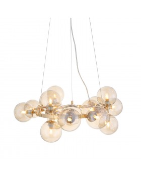 SL435.203.15 Люстра подвесная ST-Luce Золотистый/Коньячный G9 15*5W PARLLAONE-foto2