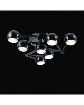 SL853.402.07 Люстра потолочная ST-Luce Черный/Черный, Серебристый E14 7*40W ROTTURA-foto2