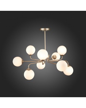 SLE106203-09 Светильник подвесной ST-Luce Золотистый/Белый G9 LED 9*5W REDJINO-foto7