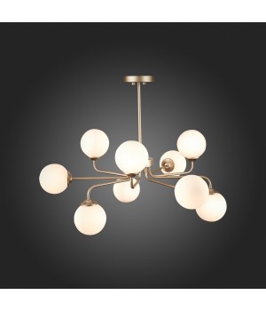 SLE106203-09 Светильник подвесной ST-Luce Золотистый/Белый G9 LED 9*5W REDJINO-foto7