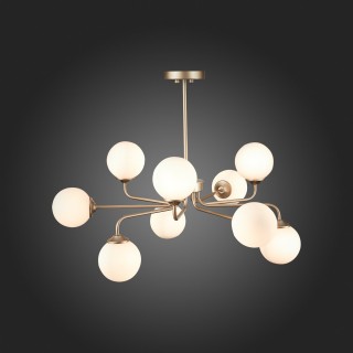 SLE106203-09 Светильник подвесной ST-Luce Золотистый/Белый G9 LED 9*5W REDJINO-foto7