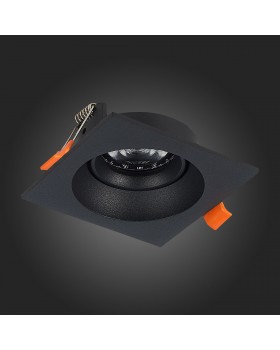 ST208.418.01 Св-к встр. Мат. черный GU10 1*50W L94xW94xH40 220V Без ламп MISURA-foto8