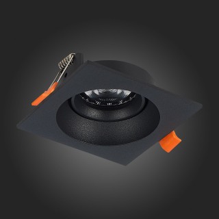 ST208.418.01 Св-к встр. Мат. черный GU10 1*50W  L94xW94xH40 220V Без ламп MISURA-foto8