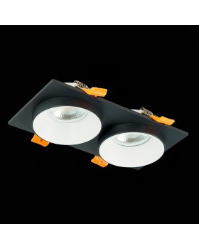 ST206.428.02 Св-к встр. Черный GU10 2*50W  IP20 L175xW92xH38 220V Без ламп CHOMIA-foto5