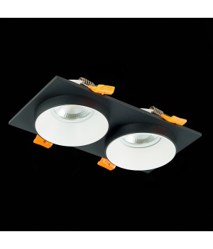 ST206.428.02 Св-к встр. Черный GU10 2*50W IP20 L175xW92xH38 220V Без ламп CHOMIA-foto5