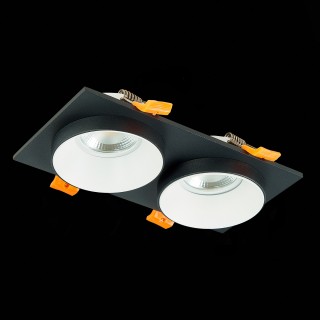 ST206.428.02 Св-к встр. Черный GU10 2*50W  IP20 L175xW92xH38 220V Без ламп CHOMIA-foto5