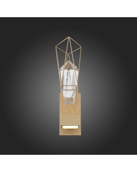 SL815.201.01 Бра ST-Luce Матовое золото/Матовое золото, Прозрачный LED 1*6W 4000K PROGETTO-foto3