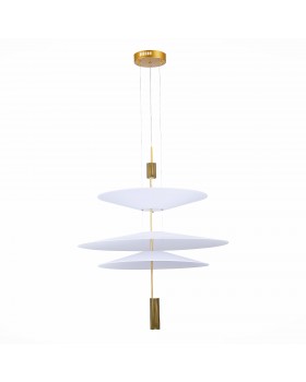 SL6101.223.01 Люстра подвесная ST-Luce Золотистый/Белый LED 1*15W 3000K Isola-foto2