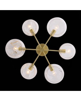 SL434.202.06 Люстра потолочная ST-Luce Латунь/Прозрачный E14 6*40W CALMARE-foto6