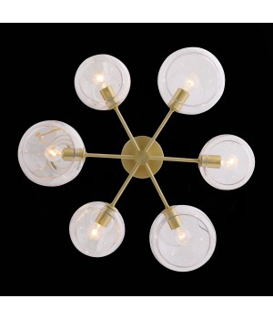 SL434.202.06 Люстра потолочная ST-Luce Латунь/Прозрачный E14 6*40W CALMARE-foto6