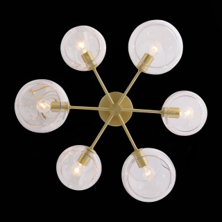 SL434.202.06 Люстра потолочная ST-Luce Латунь/Прозрачный E14 6*40W CALMARE-foto6