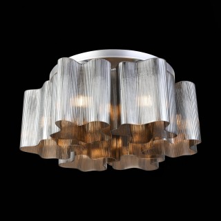 SL117.702.06 Люстра потолочная ST-Luce Серебристый/Дымчатый E27 6*60W ONDE-foto4