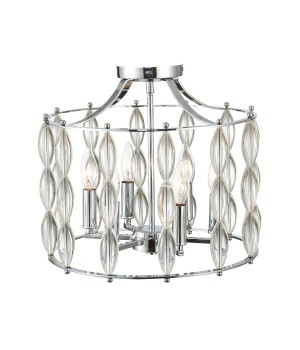 SL1140.102.06 Светильник потолочный ST-Luce Хром, Прозрачный/Прозрачный,Хром E14 6*40W SOGARTE-foto13