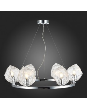 SL1175.103.06 Люстра подвесная ST-Luce хром/прозрачный E14 6*40W Portici-foto3
