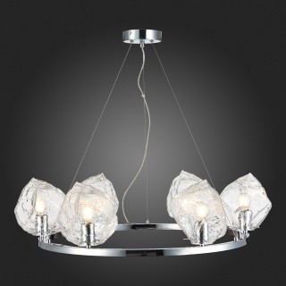 SL1175.103.06 Люстра подвесная ST-Luce хром/прозрачный E14 6*40W Portici-foto3