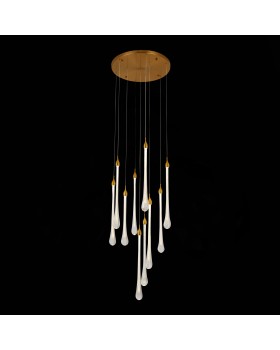 SL6103.203.09 Светильник подвесной ST-Luce Золотистый/Прозрачный LED 9*3W 4000K Faenza-foto4