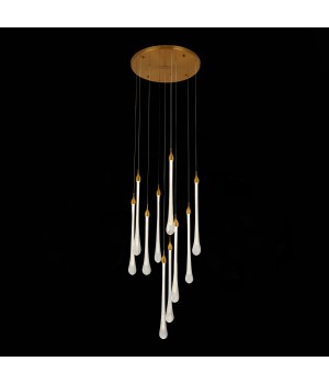 SL6103.203.09 Светильник подвесной ST-Luce Золотистый/Прозрачный LED 9*3W 4000K Faenza-foto4