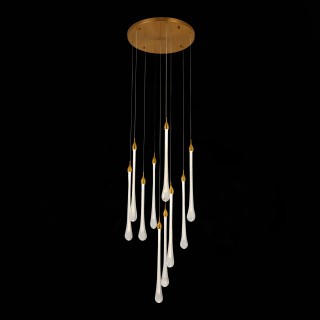 SL6103.203.09 Светильник подвесной ST-Luce Золотистый/Прозрачный LED 9*3W 4000K Faenza-foto4