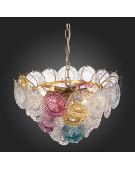 SL420.203.11 Люстра подвесная ST-Luce Золотистый/Разноцветный E14 11*40W CONELI-foto4