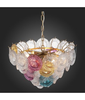 SL420.203.11 Люстра подвесная ST-Luce Золотистый/Разноцветный E14 11*40W CONELI-foto4