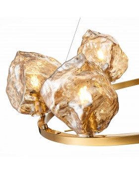 SL1175.303.06 Люстра подвесная ST-Luce латунь/янтарный E14 6*40W Portici-foto10