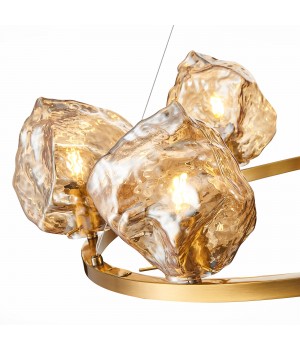 SL1175.303.06 Люстра подвесная ST-Luce латунь/янтарный E14 6*40W Portici-foto10