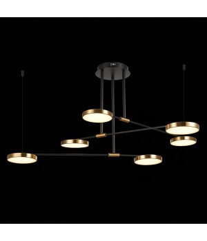 SL1605.403.06 Светильник подвесной ST-Luce Черный/Латунь, Белый LED 6*7,5W 3000K FARONE-foto4