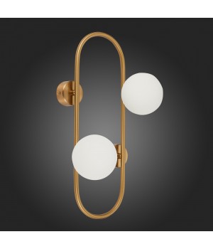 SL1149.301.02 Бра ST-Luce Латунь/Белый G9 2*5W VERA-foto6