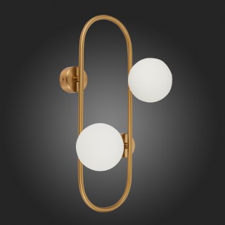 SL1149.301.02 Бра ST-Luce Латунь/Белый G9 2*5W VERA-foto6