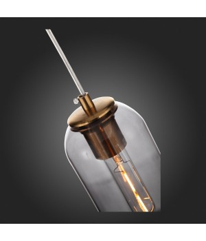 SL1145.343.01 Светильник подвесной ST-Luce Латунь/Дымчатый E27 1*60W CALLANA-foto8