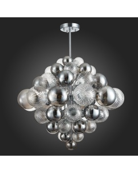 SL1124.103.29 Люстра подвесная ST-Luce Хром/Дымчатый, Прозрачный G9 29*5W 4000K VINETTO-foto4