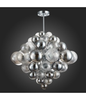 SL1124.103.29 Люстра подвесная ST-Luce Хром/Дымчатый, Прозрачный G9 29*5W 4000K VINETTO-foto4