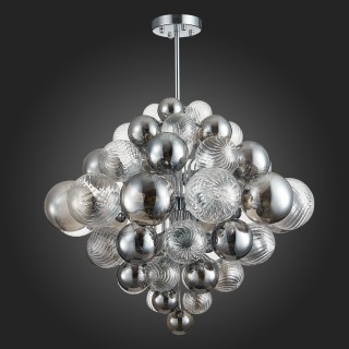 SL1124.103.29 Люстра подвесная ST-Luce Хром/Дымчатый, Прозрачный G9 29*5W 4000K VINETTO-foto4