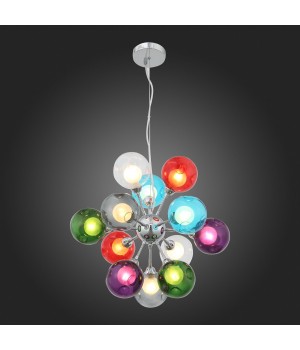 SL431.153.12 Люстра подвесная ST-Luce Хром/Разноцветный, Белый G9 12*5W DUALITA-foto5